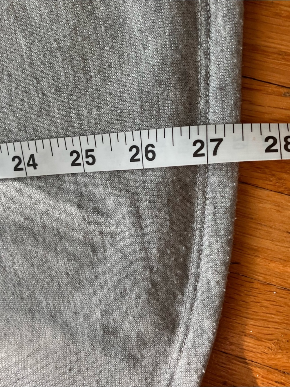Penningtons Light Gray Hoodie  xl subtle sparkle boxy comfy minimalist - Picture 5 of 8